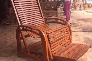 Ghế lười gỗ Sồi Việt Nam