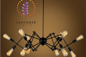 Đèn thả chân nhện cứng 12 chân