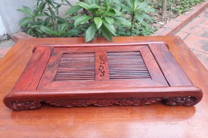Khay trà cuốn thư size nhỡ Gỗ hương