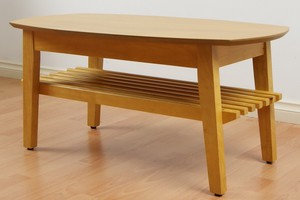 Bàn sofa oval CT02- gỗ cao su- Hàng xuất khẩu