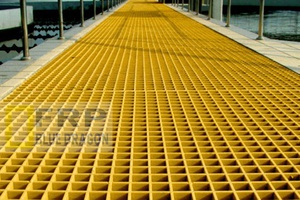 Frp grating kháng hóa chất, sàn lưới thay thế sắt thép