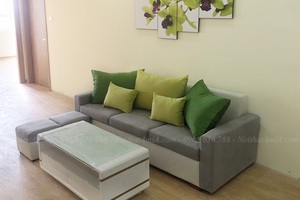 Ghế sofa văng đẹp 3 chỗ màu ghi AmiA SFN113 hiện đại