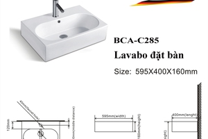 Chậu Lavabo Đặt Bàn BENZLER BCA-C285