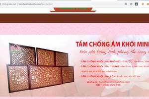 Tấm chống khói bàn thờ- minh phú