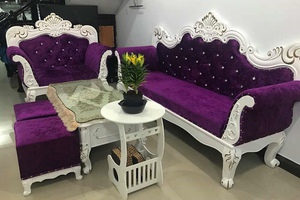 Sofa tân cổ điển - 1  màu tím