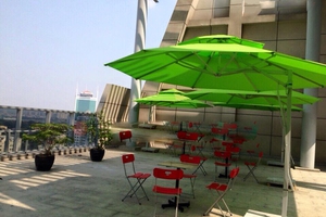 Dù lệch tâm tròn giá rẻ rộng 3,5m 