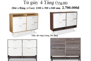 Tủ giày cánh lật thông minh