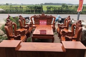 Bộ bàn ghế nghê bảo đỉnh đẹp