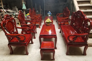 Bộ bàn ghế Guột Đào gỗ Nhãn