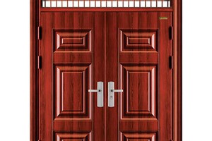 Thanh lý bộ cửa thép vân gỗ GuangYi Door cực chất