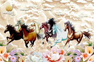 tranh gạch 3d dáng tường.