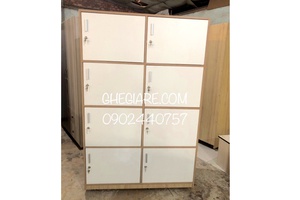 Tủ Locker 8 Ngăn - 2tr950 gỗ công nghiệp chống trầy chống ẩm.
