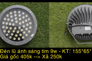 Đèn lũ ánh sáng tím 9W