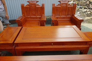 bộ bàn ghế âu á hộp kiểu cuốn thư gỗ hư.ơng đá.