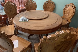 Bàn Ăn Tròn Gỗ G.õ Đỏ.