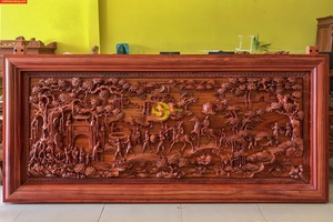 Tranh vinh quy bái tổ 257x 117 x8 giá rẻ 