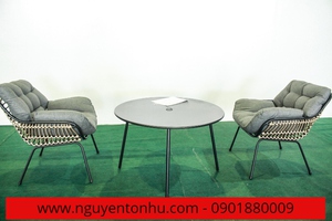 Sét 3 món mây đan khung thép