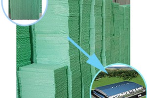 Tấm làm mát xanh HAFUJI cho nhà xưởng công nghiệp