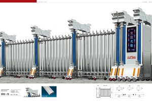 Cổng xếp inox, cổng xếp nhôm hợp kim, cổng xếp tự động- bình dương