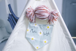 Lều trẻ em (màu trắng) – Lều kẹo bông – Rustic Channel