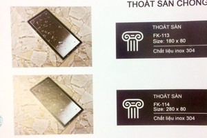 Ga thoát sàn ngăn mùi Turinto