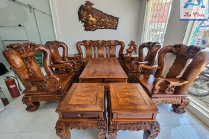 Bộ Bàn Ghế Cẩm Tay 18 Đỉnh Nhất Việt Nam