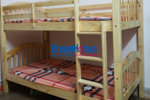 Giường 2 Tầng Xuất Khẩu Gỗ Thông GT 125 - Màu Tự Nhiên