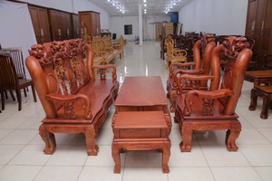 Salon gỗ phòng khách tay 12