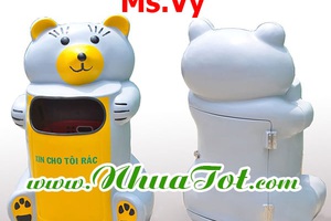 thùng rác hình chuột túi