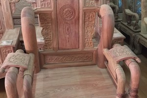 Bộ bàn ghế tần thủy hoàng gỗ hương đá.