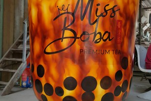 mô hình ly trà sữa trân châu đường đen 