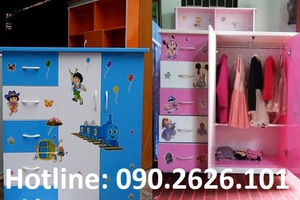 Tủ nhựa 2 cánh 5 hộc, free ship