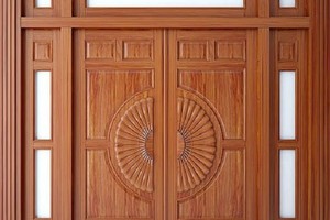 Những mẫu cửa gỗ 4 cánh lệch được ưa chuộng nhất hiện nay