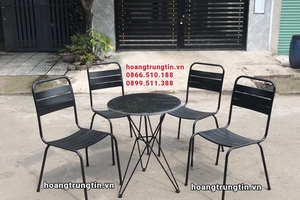 bàn ghế sắt ngoài trời giá rẻ - ghế sắt cafe sơn tĩnh điện