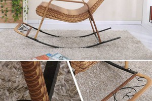 ghế tắm nắng nhựa mây bập bênh