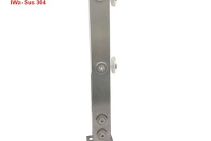 Trụ cầu thang inox 304 cao cấp 2 la cao 47cm*3,8cm