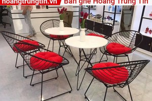 Bàn ghế cafe mẫu đẹp chuyên dùng cho quán sân vườn.