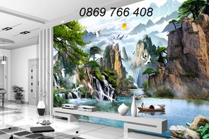 Tranh phong cảnh-gạch tranh 3D