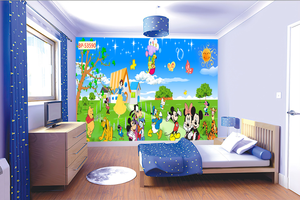 500 mẫu tranh dán tường phòng ngủ trẻ em. 185k/m2 
