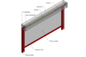 Màn cuốn ngăn cháy ngăn khói EI60 Anko Việt Nam
