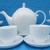 Bộ ấm chén Bát Tràng Camellia trắng cao cấp