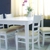 Ghế cabin nhà hàng, cafe  màu trắng, gõ tự nhiên giá rẻ HCM