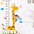Sticker dán tường thước đo chiều cao hươu cao cổ các loại