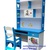 Bộ Bàn học sinh liền giá sách  kèm ghế TH 800 hồng  