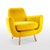 Ghế sofa đơn Jonah - Vàng