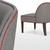 Ghế sofa Doble - Xám, viền đỏ