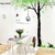 Decal dán tường Ovivi Cây xanh tổ chim OV261