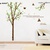 Decal dán tường Ovivi cây xanh đàn chim sẻ OV521