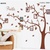 Decal dán tường cây khung ảnh family nâu to OV375