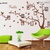 Decal dán tường cây khung ảnh family nâu to OV375